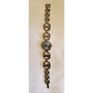 7.5 In Stainless Steel Caseback Japan Movt Blue Face Watch SR626SW Need Repaired